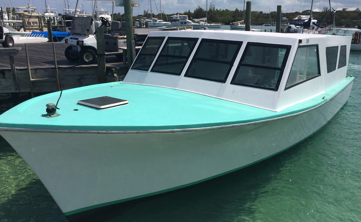 The ferry to Great Guana Cay