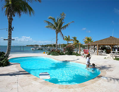 Grabbers giftstore at Sunset Beach on Guana Cay